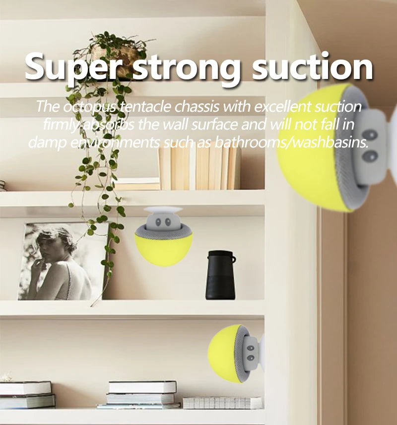 Mini Mushroom Bluetooth Speaker - Creative Mini Suction Cup Portable Smart Speaker for Phones - Cross-Border Cartoon Gift