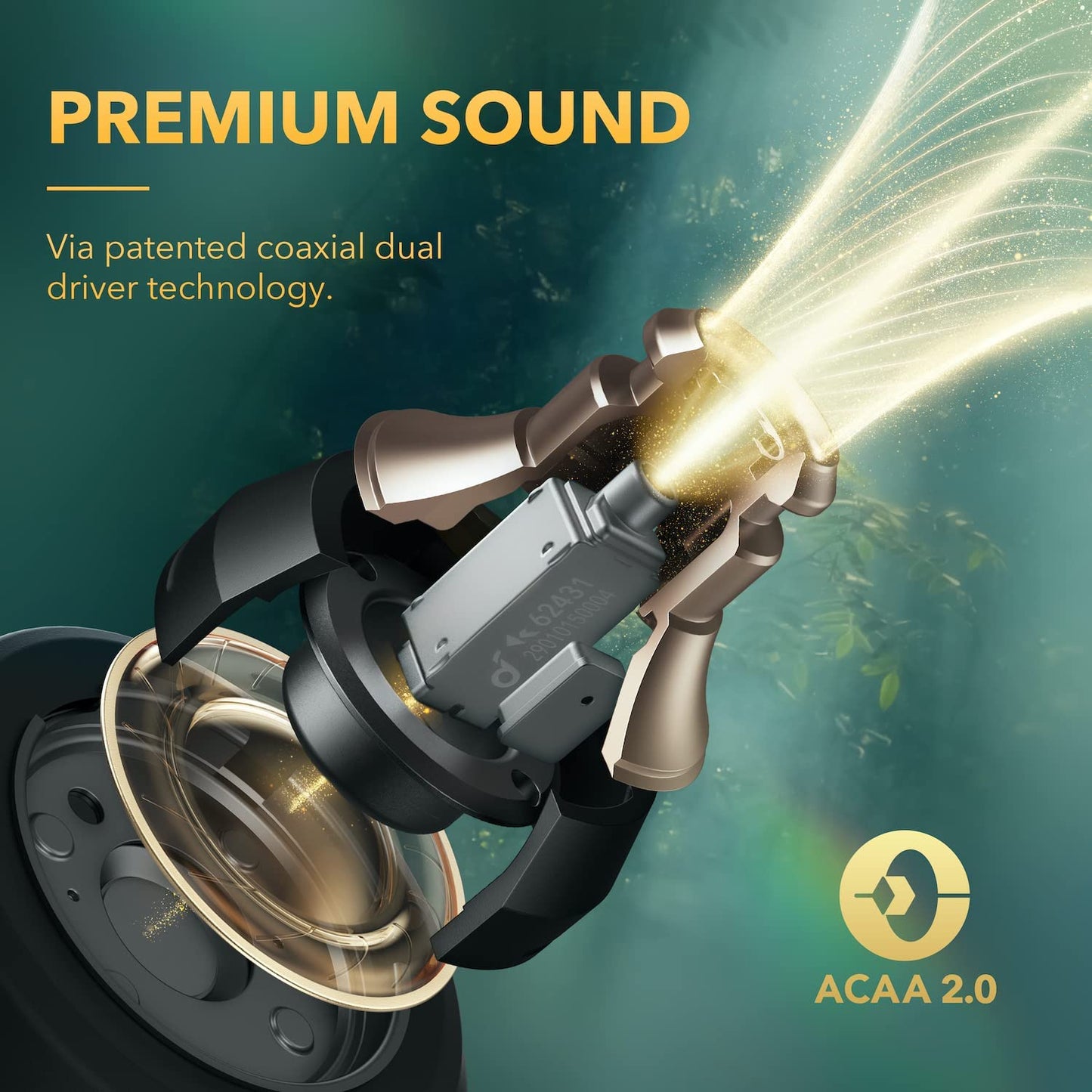 by Liberty 3 Pro Noise Cancelling Earbuds, True Wireless Earbuds with ACAA 2.0, Hearid ANC, Fusion Comfort, Hi-Res Audio Wireless, 6 Mics for Calls, 32H Playtime