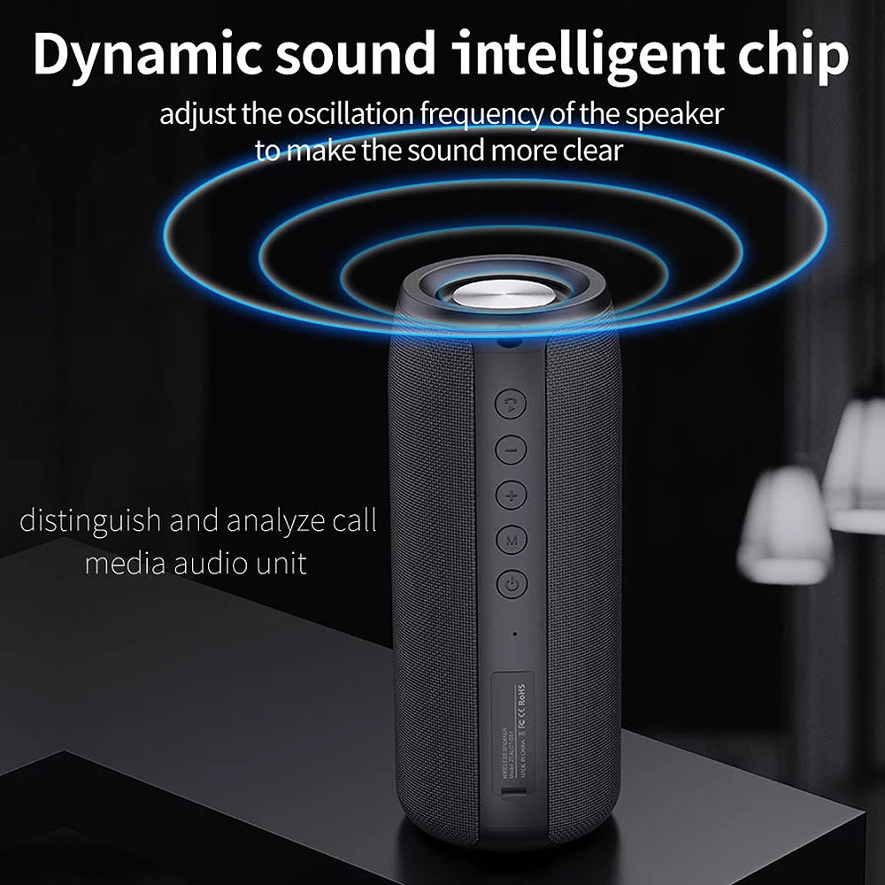 Portable Bluetooth Speaker, Waterproof Wireless Outdoor Speaker with Loud Stereo Deep Bass Sound, TWS Pairing, 30H Playtime for Home Party