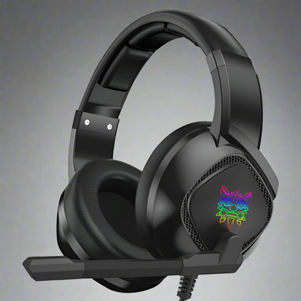 Gaming Headset for X-Box One, PS4 over Ear Headphones RGB Earphone with Noise Cancellation Microphone Volume Controller Tablet