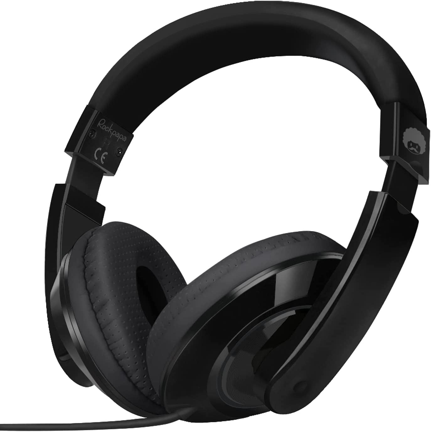 Comfort Kids Headphones for School, Lightweight Childrens Boys Girls Teens Over-Ear Headphones Wired 3.5Mm for CD DVD Player Tablet Phone Travel Black