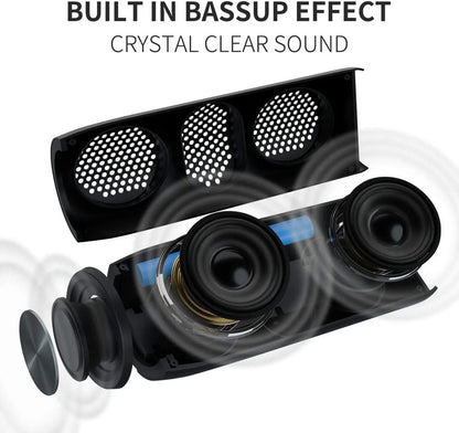 Portable Bluetooth Speaker, Waterproof Wireless Outdoor Speaker with Loud Stereo Deep Bass Sound, TWS Pairing, 30H Playtime for Home Party