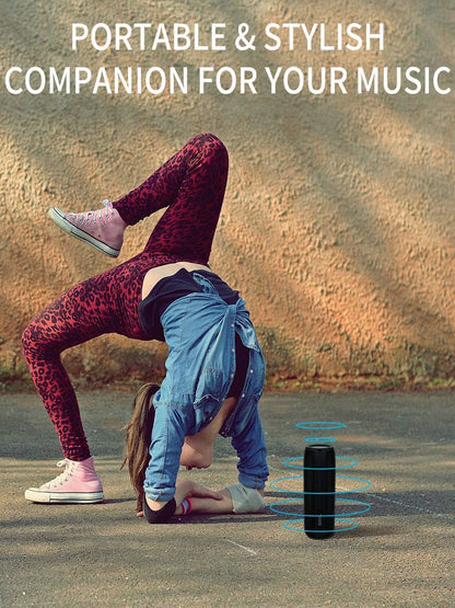 Portable Bluetooth Speaker, Waterproof Wireless Outdoor Speaker with Loud Stereo Deep Bass Sound, TWS Pairing, 30H Playtime for Home Party